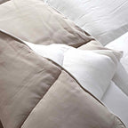 Πάπλωμα Διπλής Όψης Αιγαίον Velvet Touch 220X240 Cream & Beige